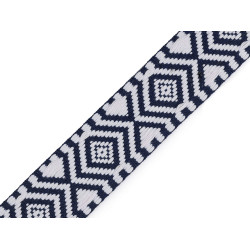 Taśma dwustronna szerokość 38 mm - Granatowy (1 Metr)