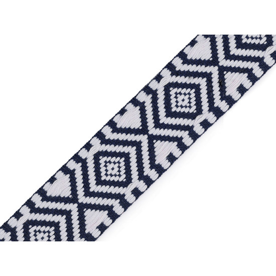 Taśma dwustronna szerokość 38 mm - Granatowy (1 Metr) Taśma dwustronna szerokość 38 mm - Granatowy (1 Metr)