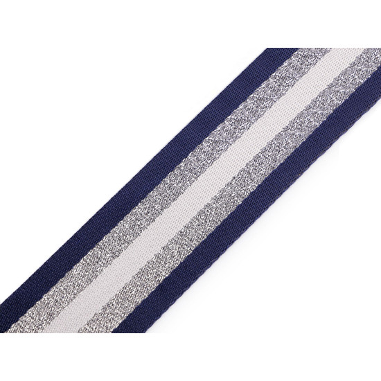 Taśma dwustronna szerokość 50 mm z lureksem - Zielony (20 Metry) Taśma dwustronna szerokość 50 mm z lureksem - Zielony (20 Metry)