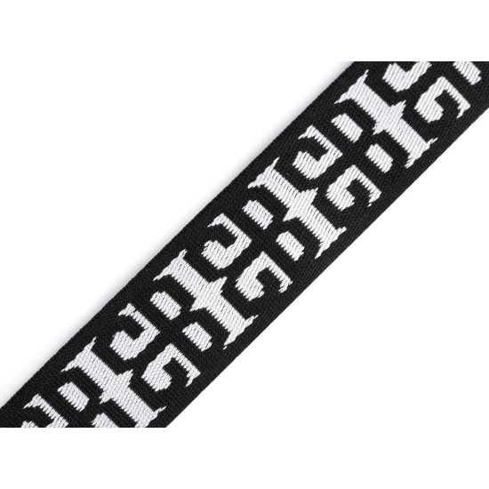 Double-sided webbing strap width 38 mm - Black (1 Meter) Double-sided webbing strap width 38 mm - Black (1 Meter)