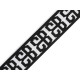 Double-sided webbing strap width 38 mm - Black (1 Meter) Double-sided webbing strap width 38 mm - Black (1 Meter)