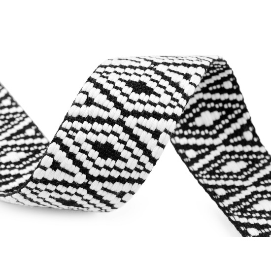 Double-sided polyester webbing strap width 50 mm - White (1 Meter) Double-sided polyester webbing strap width 50 mm - White (1 Meter)