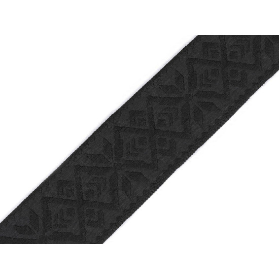 Taśma z haftem szerokość 48 mm - Czarny (90 Metry) Taśma z haftem szerokość 48 mm - Czarny (90 Metry)