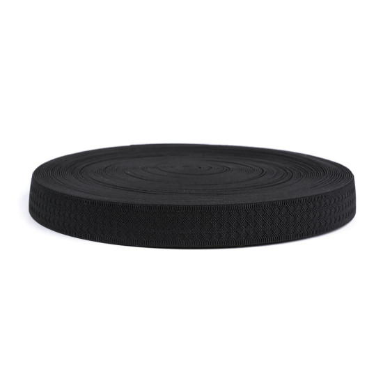 Dísz gumi szélessége 40 mm - Fekete (1 Méter) Dísz gumi szélessége 40 mm - Fekete (1 Méter)