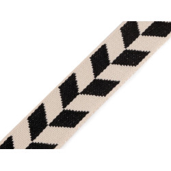 Chinga 38 mm - Negru (1 Metru)