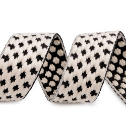 Taśma z efektem 3d szerokość 38 mm - Czarny (1 Metr)