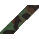 Double-sided camouflage webbing strap, width 32 mm - Green (1 Meter)