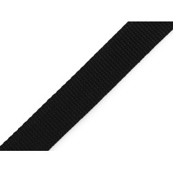 Gurtband aus polypropylen, breite 25 mm - Schwarz (100 Meter)