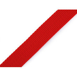 Gurtband aus polypropylen, breite 25 mm - Rot (100 Meter)