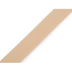 Gurtband aus polypropylen, breite 25 mm - Hellbeige (100 Meter)