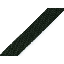 Gurtband aus polypropylen, breite 25 mm - Dunkelgrün (100 Meter)