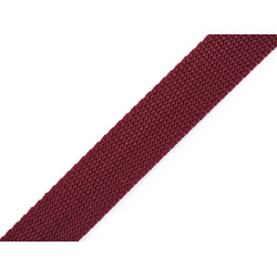 Gurtband aus polypropylen, breite 25 mm - Bordeaux (100 Meter)
