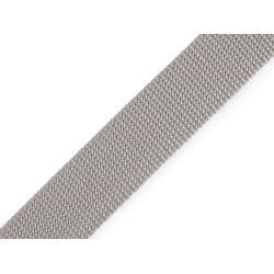 Gurtband aus polypropylen, breite 30 mm - Hell-grau (100 Meter)