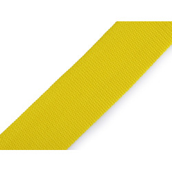 Polypropylene webbing / strap, width 50 mm - Yellow (100 Meters)