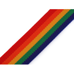 Polypropylene webbing / strap, width 50 mm - Multicolor (100 Meters)