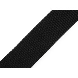 Polypropylene webbing / strap, width 50 mm - Black (100 Meters)