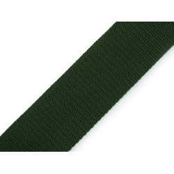 Polypropylene webbing / strap, width 50 mm - Dark green (100 Meters)