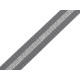 Beidseitiges polypropylen-gurtband mit lurex, breite 25 mm - Grau (1 Meter) Beidseitiges polypropylen-gurtband mit lurex, breite 25 mm - Grau (1 Meter)