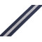Beidseitiges polypropylen-gurtband mit lurex, breite 25 mm - Dunkelblau (1 Meter)