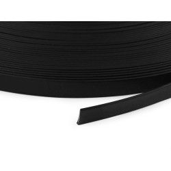 Wasserdichtes silikon-gurtband für leinen, breite 15 mm - Schwarz (50 Meter)