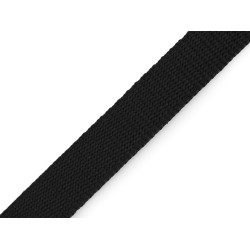 Gurtband aus polypropylen, breite 20 mm - Schwarz (100 Meter)