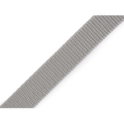 Gurtband aus polypropylen, breite 20 mm - Hell-grau (100 Meter)