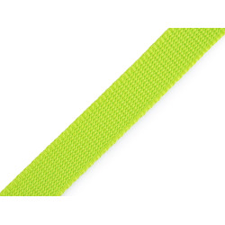 Gurtband aus polypropylen, breite 20 mm - Gelb-grün (100 Meter)