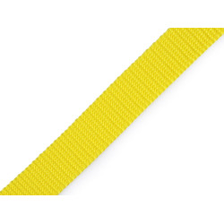 Gurtband aus polypropylen, breite 20 mm - Gelb (100 Meter)