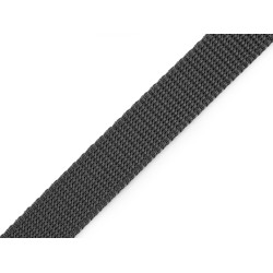 Gurtband aus polypropylen, breite 20 mm - Grau (100 Meter)