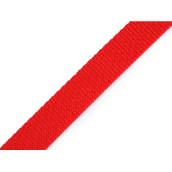 Gurtband aus polypropylen, breite 20 mm - Rot (100 Meter)