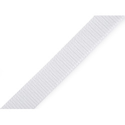Gurtband aus polypropylen, breite 20 mm - Weiß (100 Meter)