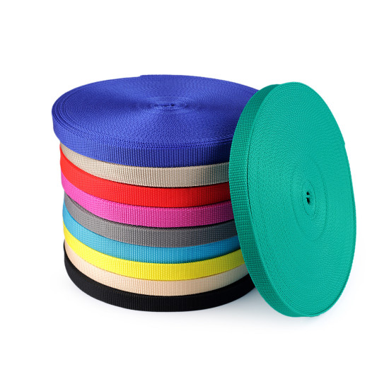 Polypropylene webbing / strap, width 20 mm - Azure blue (100 Meters) Polypropylene webbing / strap, width 20 mm - Azure blue (100 Meters)
