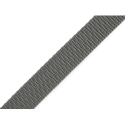 Gurtband aus polypropylen, breite 20 mm - Grau (100 Meter)