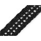 Braided strap, width 50 mm, imitation straw - Natural brown (1 Meter) Braided strap, width 50 mm, imitation straw - Natural brown (1 Meter)