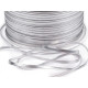 Sznureczek ozdobny z lureksem szer. 2,5mm płaski - Srebrny (50 Metry) Sznureczek ozdobny z lureksem szer. 2,5mm płaski - Srebrny (50 Metry)
