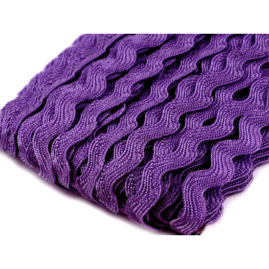 Ric rac trim ribbon width 5 mm - Violet (30 Meters) Ric rac trim ribbon width 5 mm - Violet (30 Meters)