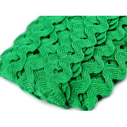Ric rac trim ribbon width 5 mm - Irish green (120 Meters)