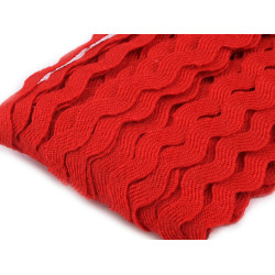 Ric rac trim ribbon width 5 mm - Red (120 Meters)