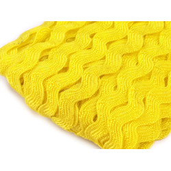 Ric rac trim ribbon width 5 mm - Yellow butter (120 Meters)