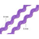 Ric rac trim ribbon width 5 mm - Violet (30 Meters) Ric rac trim ribbon width 5 mm - Violet (30 Meters)