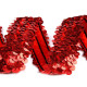 Elastic sequin trim width 30 mm - Gold (1 Meter) Elastic sequin trim width 30 mm - Gold (1 Meter)