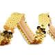 Elastic sequin trim width 30 mm - Gold (1 Meter) Elastic sequin trim width 30 mm - Gold (1 Meter)