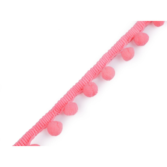 Taśma szerokość 20mm z pomponami ø10 mm - Mysi (1 Metr) Taśma szerokość 20mm z pomponami ø10 mm - Mysi (1 Metr)