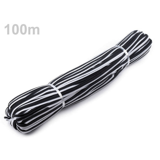 Insertion piping width 10 mm - Black (1 Meter) Insertion piping width 10 mm - Black (1 Meter)