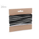 Insertion piping width 10 mm - Black (1 Meter) Insertion piping width 10 mm - Black (1 Meter)