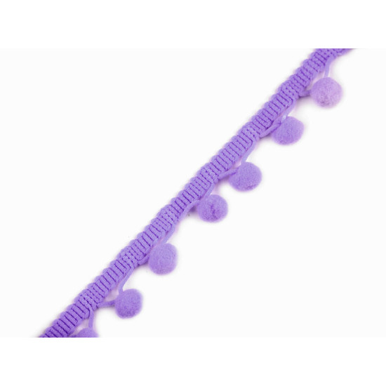 Taśma szerokość 30 mm z pomponami ø13 mm - Waniliowy (18 Metry) Taśma szerokość 30 mm z pomponami ø13 mm - Waniliowy (18 Metry)