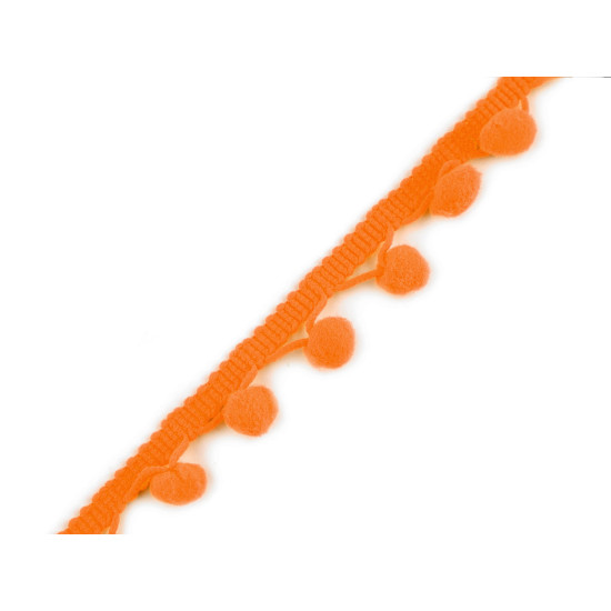 Taśma szerokość 30 mm z pomponami ø13 mm - Waniliowy (18 Metry) Taśma szerokość 30 mm z pomponami ø13 mm - Waniliowy (18 Metry)