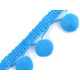 Taśma szerokość 30 mm z pomponami ø13 mm - Waniliowy (18 Metry) Taśma szerokość 30 mm z pomponami ø13 mm - Waniliowy (18 Metry)