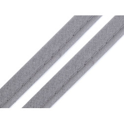 Cotton insertion piping width 12 mm - Grey (100 Meters)