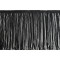 Chainette fringe 20 cm - Black (1 Meter)
